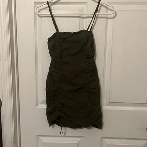 Mini scrunched dress